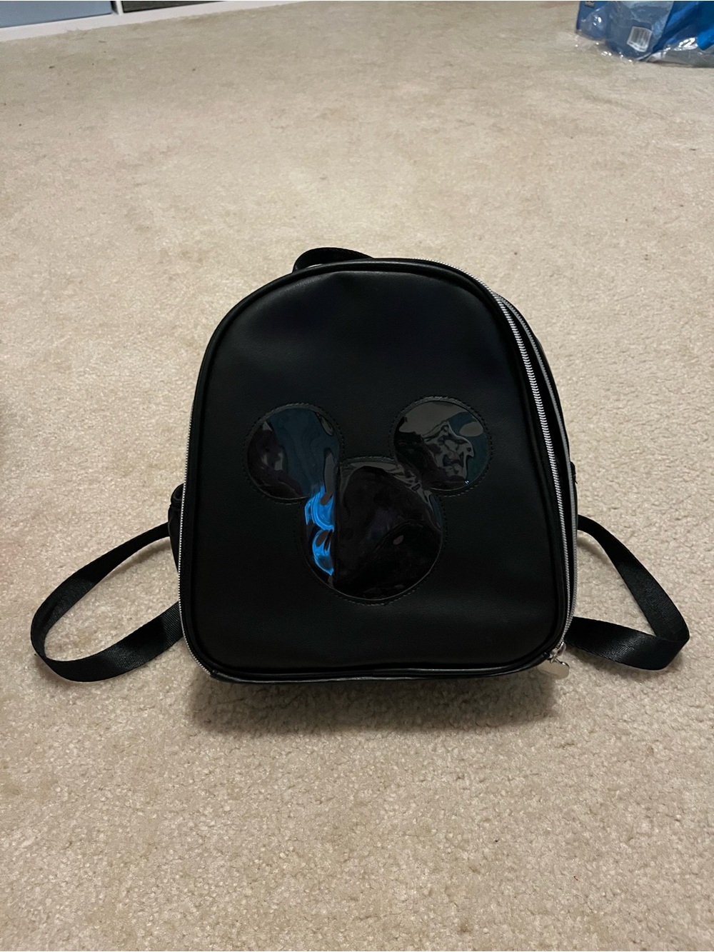 Disney Black Mickey Head Pin Trading Backpack